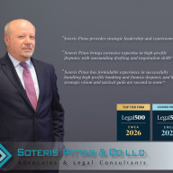 MR. SOTERIS PITTAS RANKED AS A LEADING PARTNER IN LEGAL 500 EMEA GUIDE 2026  